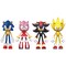 FleXfigs: Sonic The Hedgehog Series 2 - 4 Character Pack - Articulated Action Figures, Flex It - Pose It!, Collectible Toy Miniatures, Kids Ages 3+